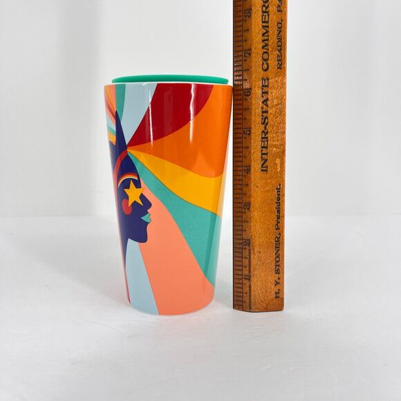 Starbucks 2020 Pride Siren Rainbow 12oz Ceramic Travel Tumbler Mug with Lid - Picture 6 of 8